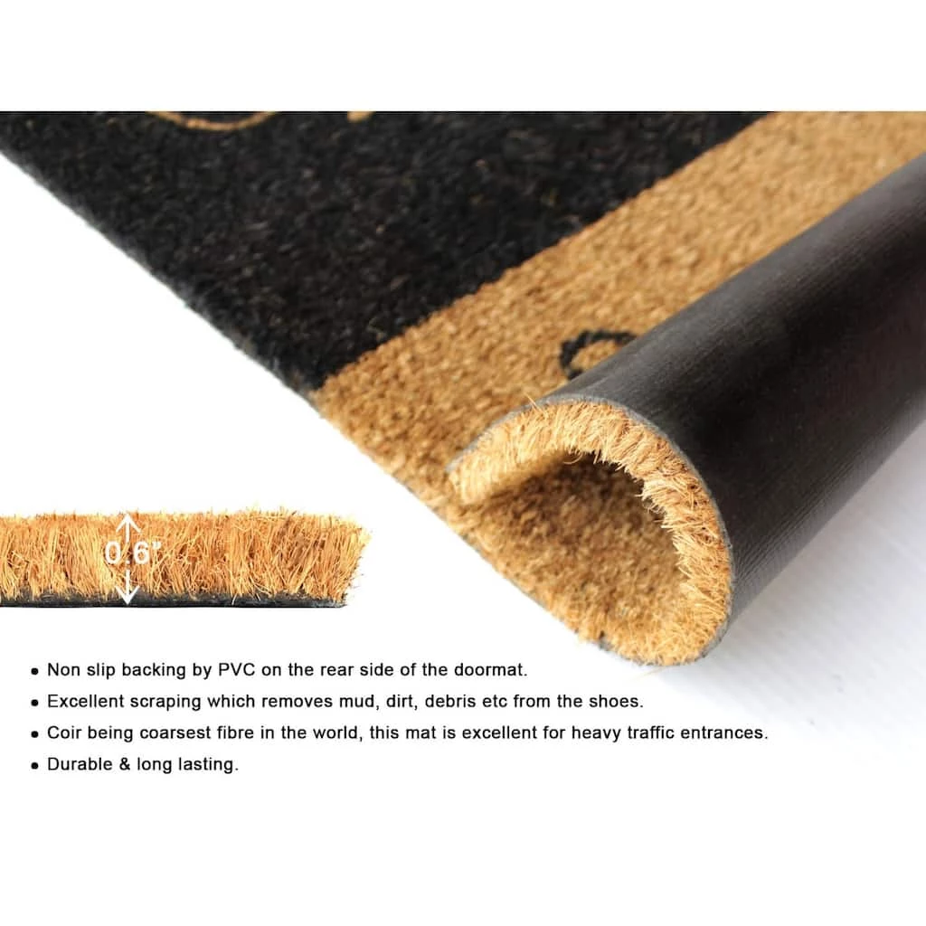 Discount โ RugSmith Black Machine Tufted Welcome Good Bye Cats Doormat โ - Image 4