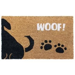 Cheap 😉 RugSmith White Machine Tufted Woof Doormat ⌛