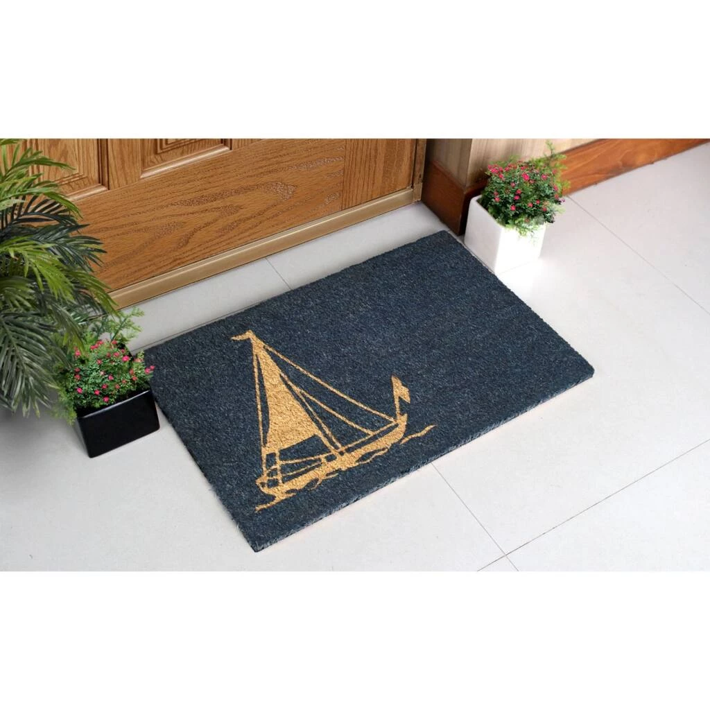 Best reviews of โจ RugSmith Navy Blue Machine Tufted Yatch Doormat ๐ - Image 2