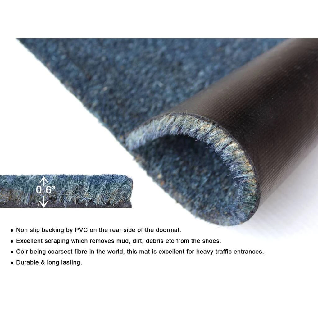 Best reviews of โจ RugSmith Navy Blue Machine Tufted Yatch Doormat ๐ - Image 4