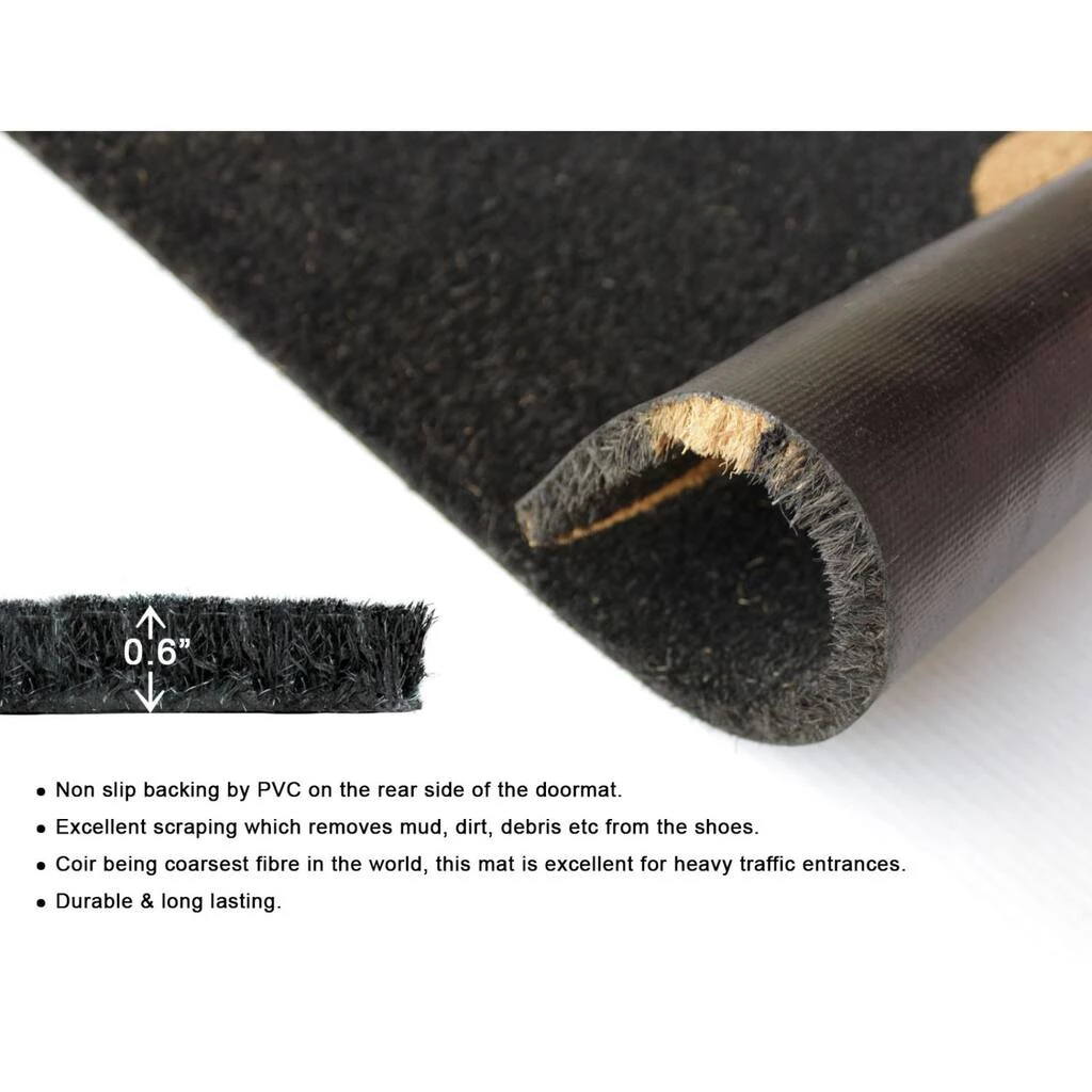 Flash Sale ๐งจ RugSmith Black Machine Tufted Zigzag Hello Doormat ๐ - Image 4